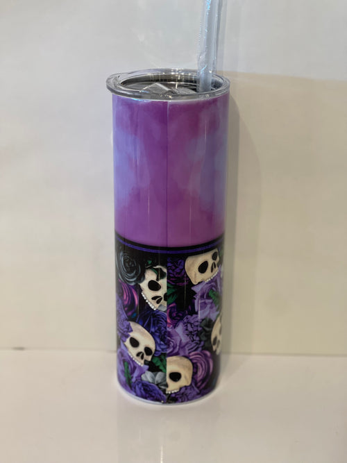 Purple Skull Daria Tumbler