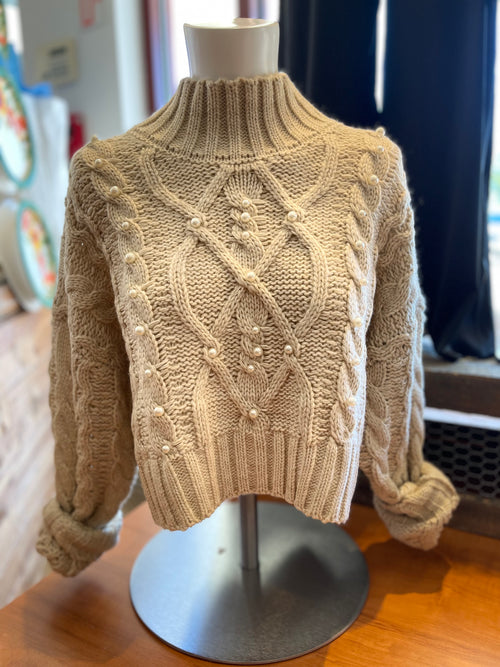 Pearl Crop Sweater
