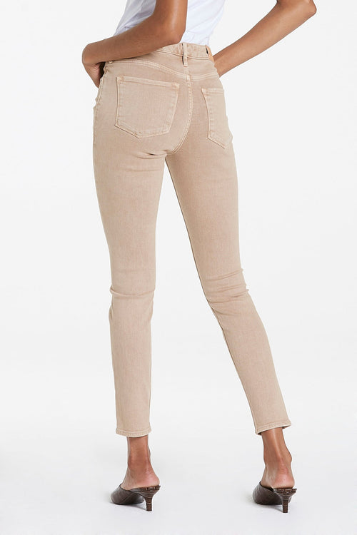 Solly High Rise Ankle Skinny Jean in Tan