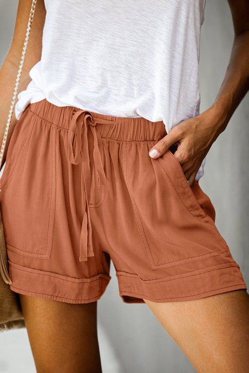 Marsha Pocket Shorts in Orange