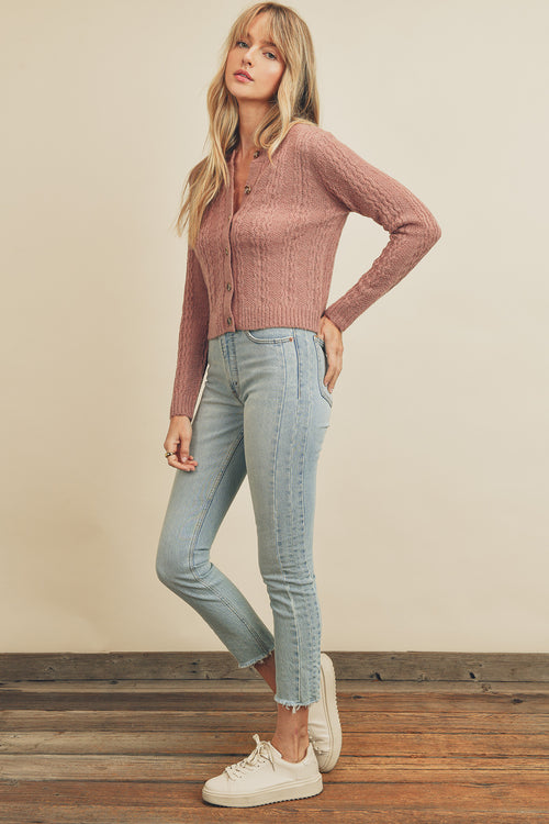 Claudia Sweater in Dusty Pink