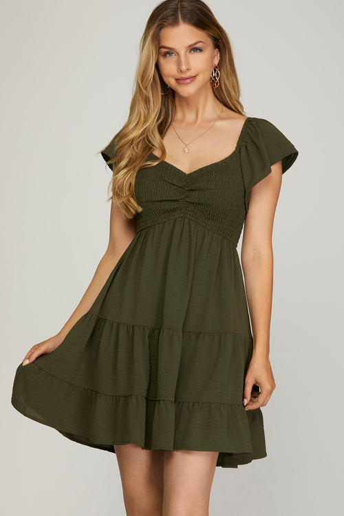 Sage Sweetheart Dress