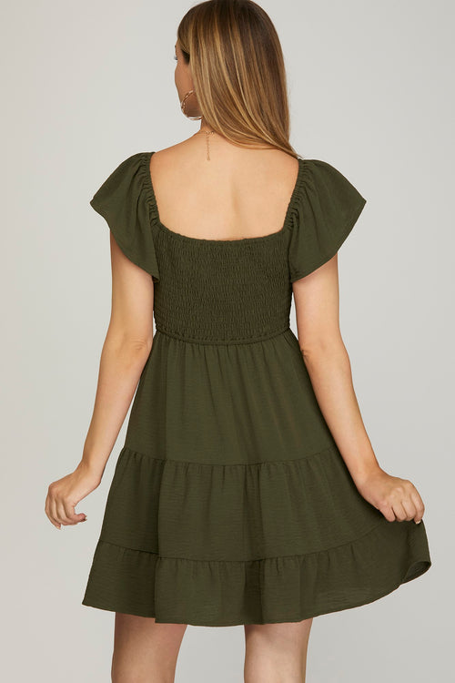 Sage Sweetheart Dress