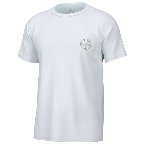 HUK Mens Reel Graphic Tee In White