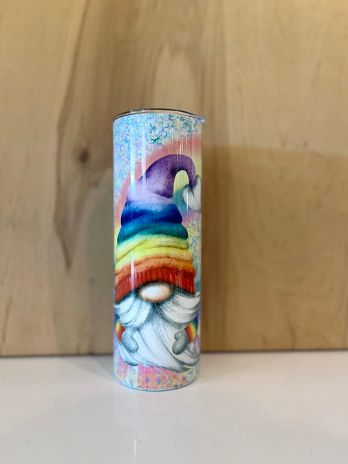 Rainbow Gnome Daria Tumbler Cup