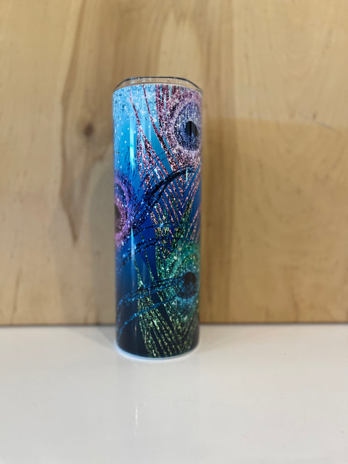 Peacock Sparkle Daria Tumbler Cup