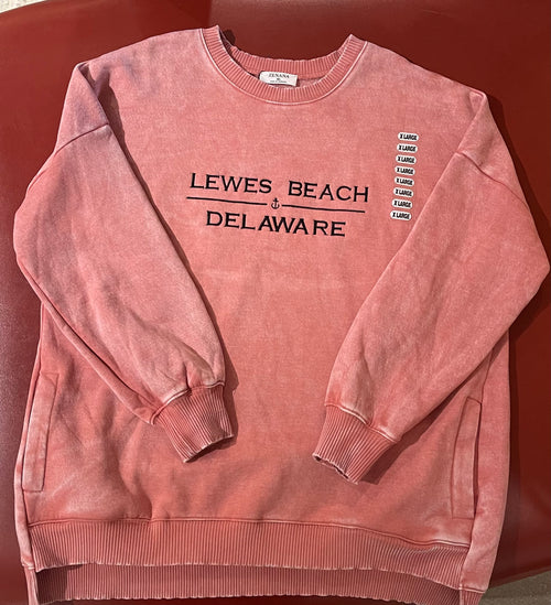 Lewes Embroidered Crewneck In Red