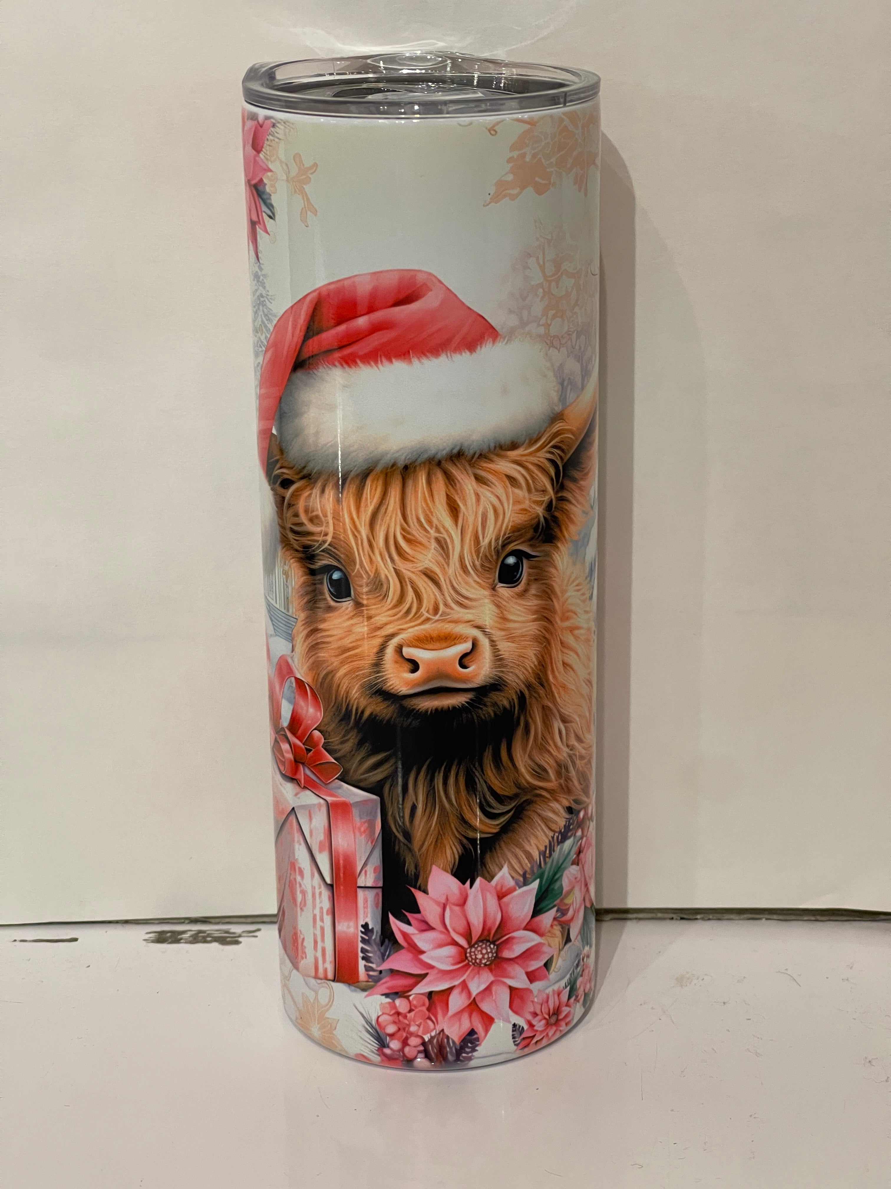 Christmas Cow Daria Tumbler Cup