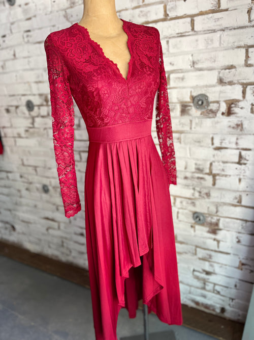 Violet Dress in Red