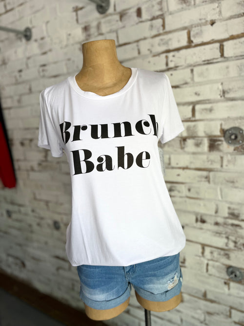 Brunch Babe T-Shirt in White