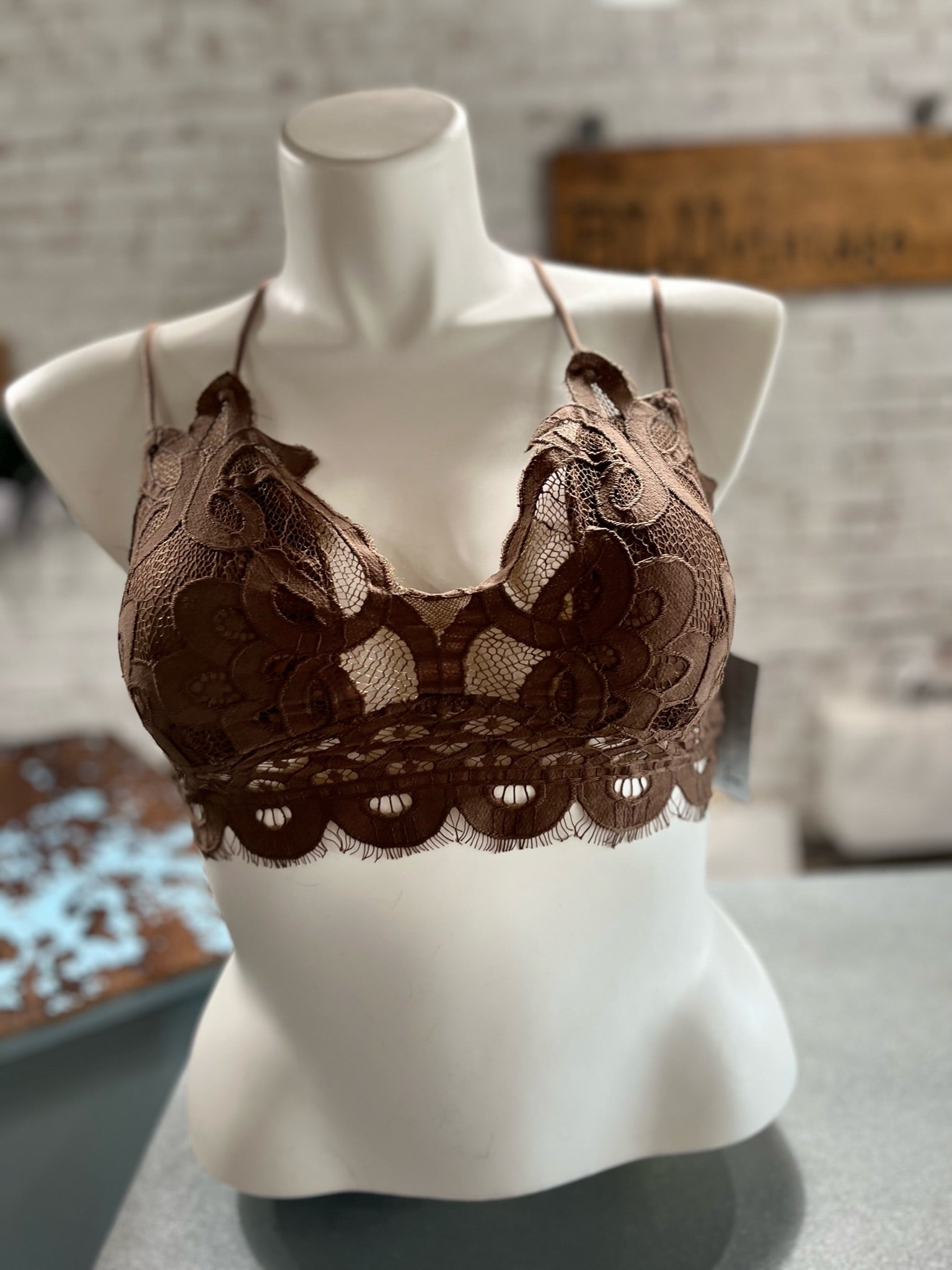 Opening Day Bralette, Cocoa