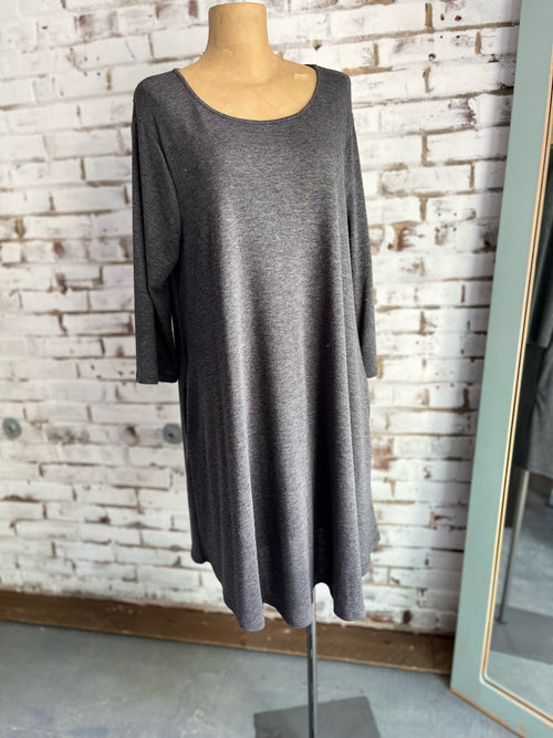 Carson Dress in Charcoal