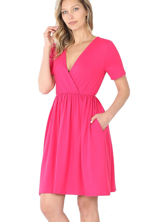 Serena Soft Dress in Hot Pink