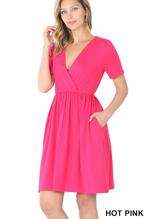 Serena Soft Dress in Hot Pink