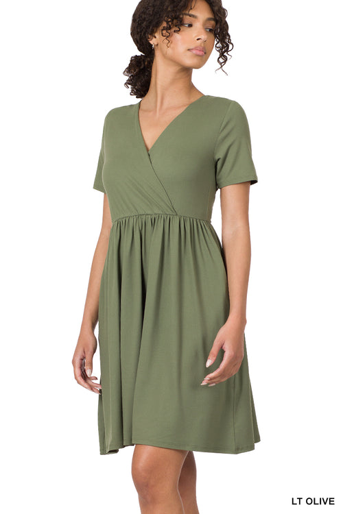 Serena Soft Dress in Olive