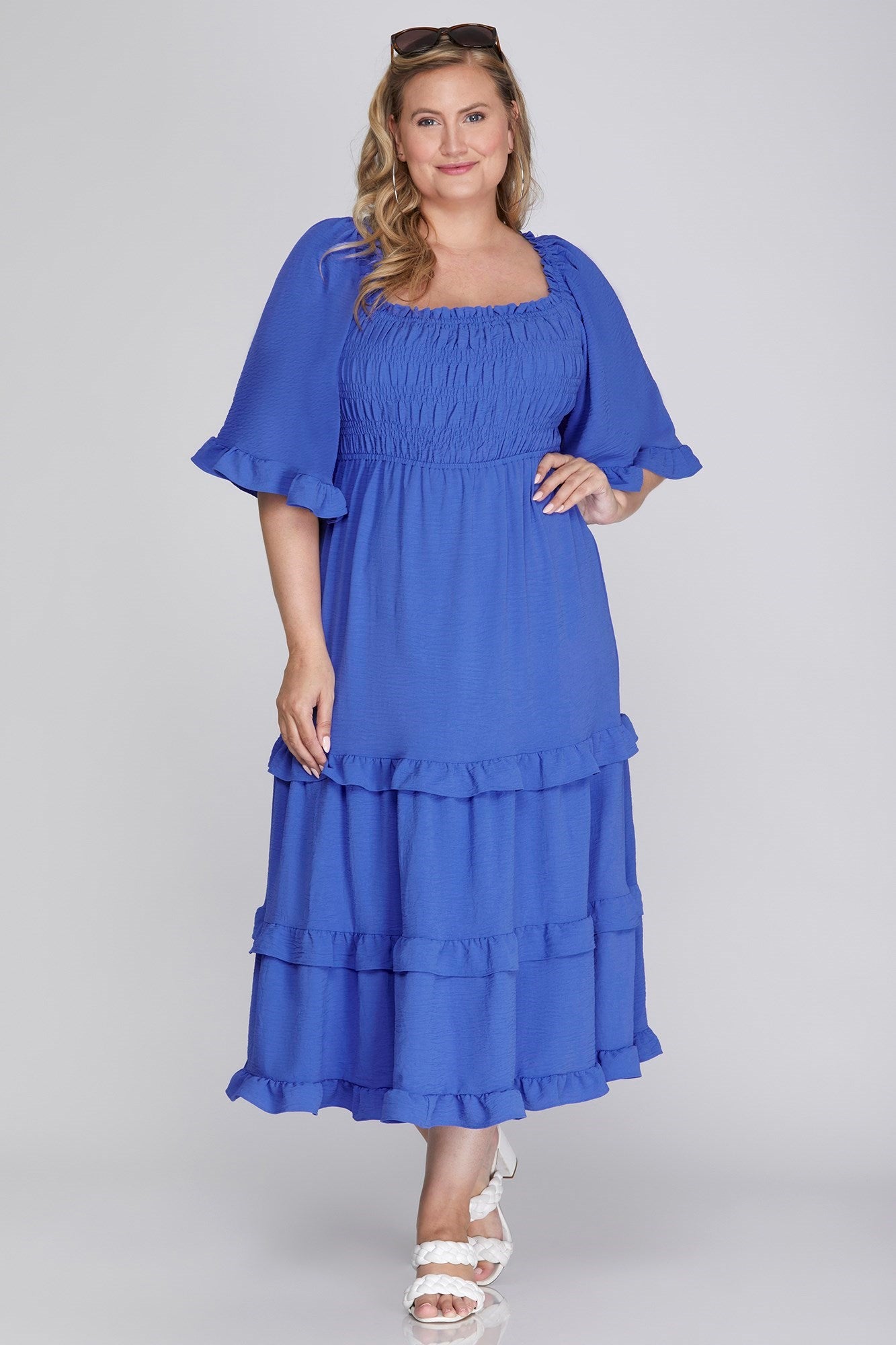 Beach Breeze Dress In Royal Blue – BLUvintage