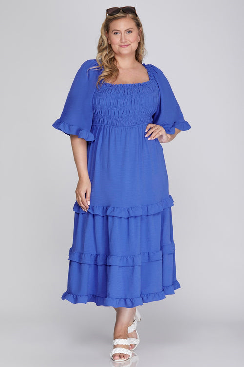 Beach Breeze Dress In Royal Blue