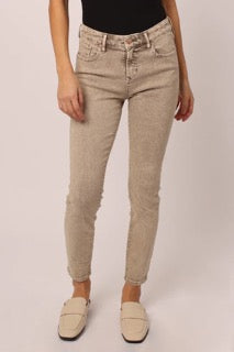 Solly High Rise Skinny Jeans in Cactus