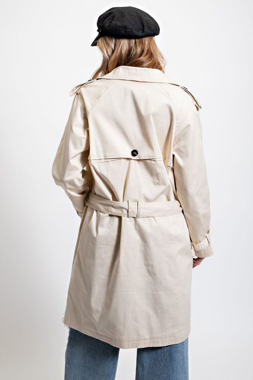 Willow Trench Coat In Cream