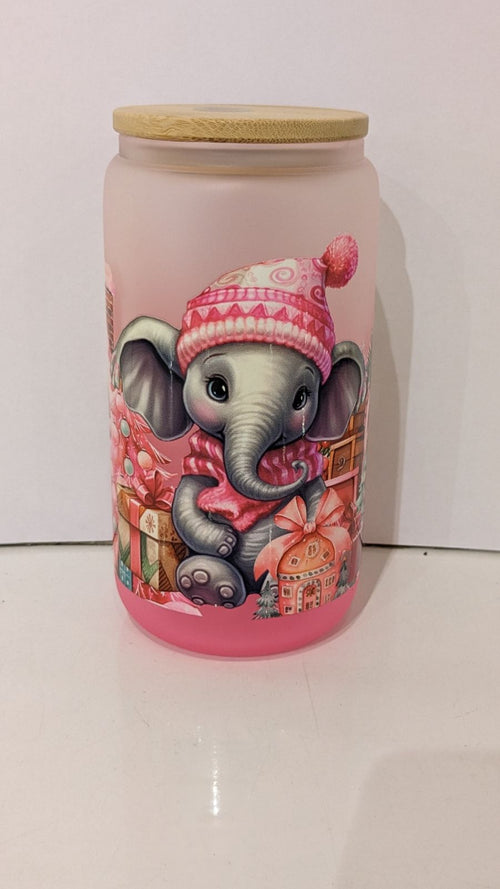 Elephant Holiday Glass Daria Cup