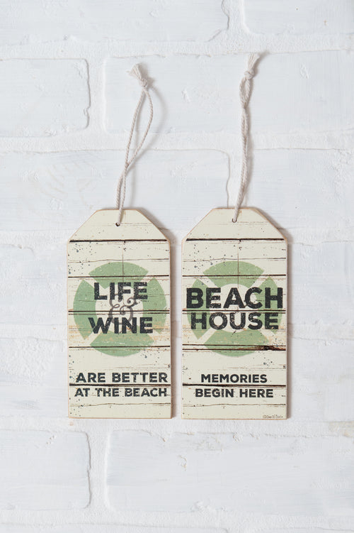 Beach House Bottle Tag