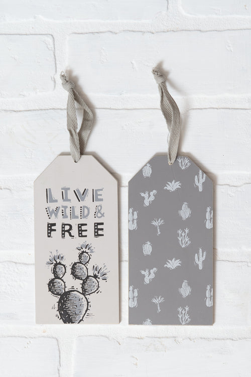Live Wild & Free Bottle Tag