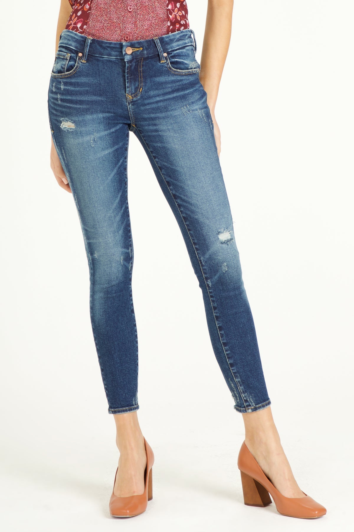 Cole Mid Rise Skinny Jean
