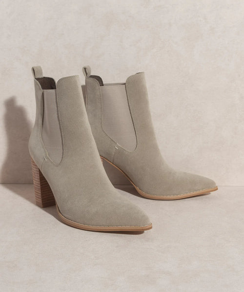 Dahlia Heel Boot in Grey