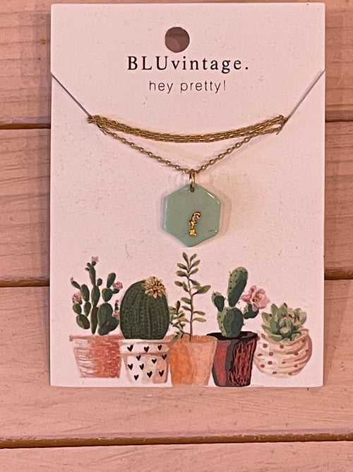 BLUvintage Letter Necklace