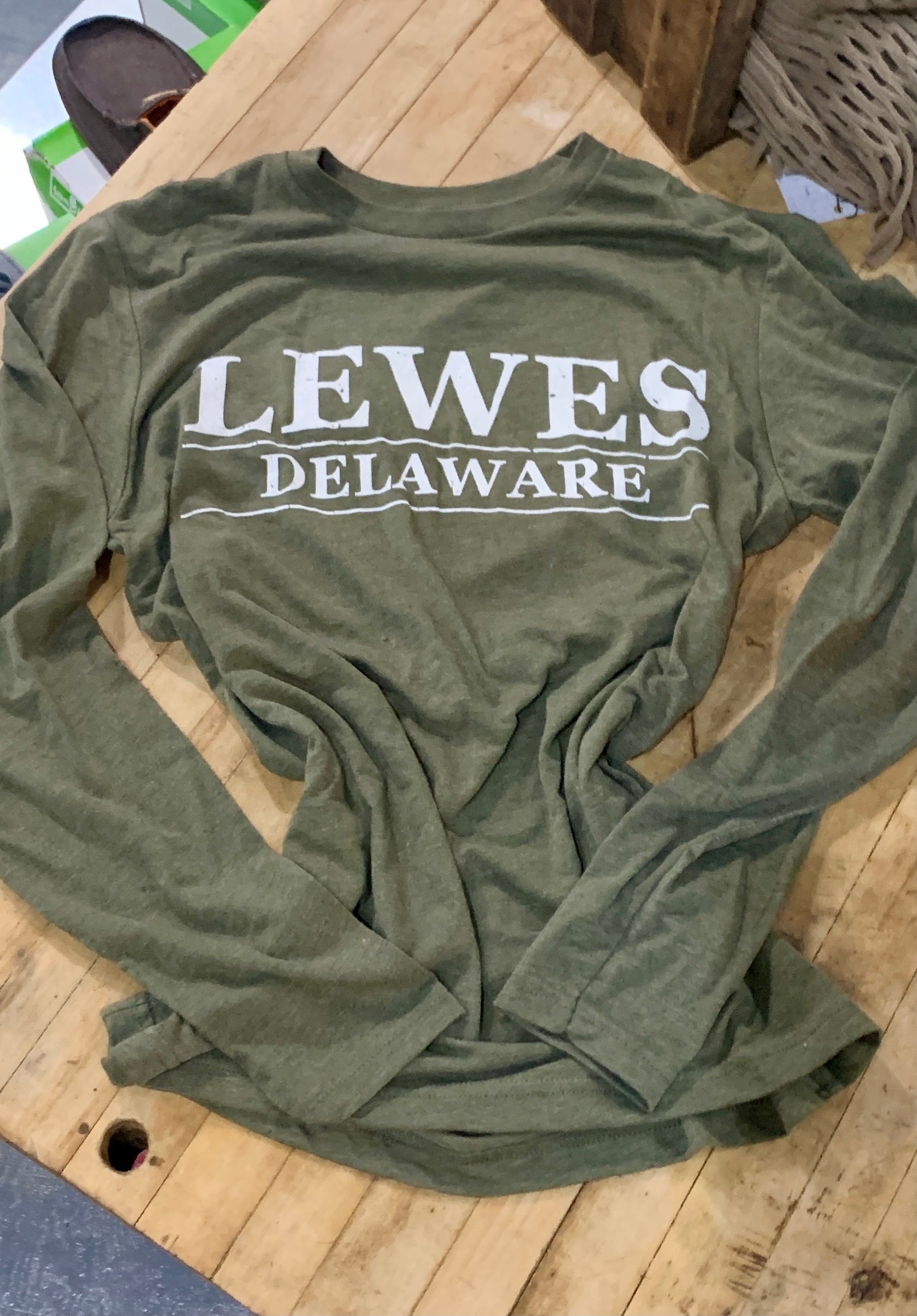 Lewes Delaware Block Long Sleeve Tee