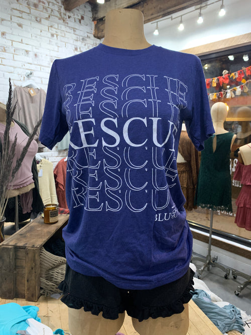 Rescue Tee in Navy