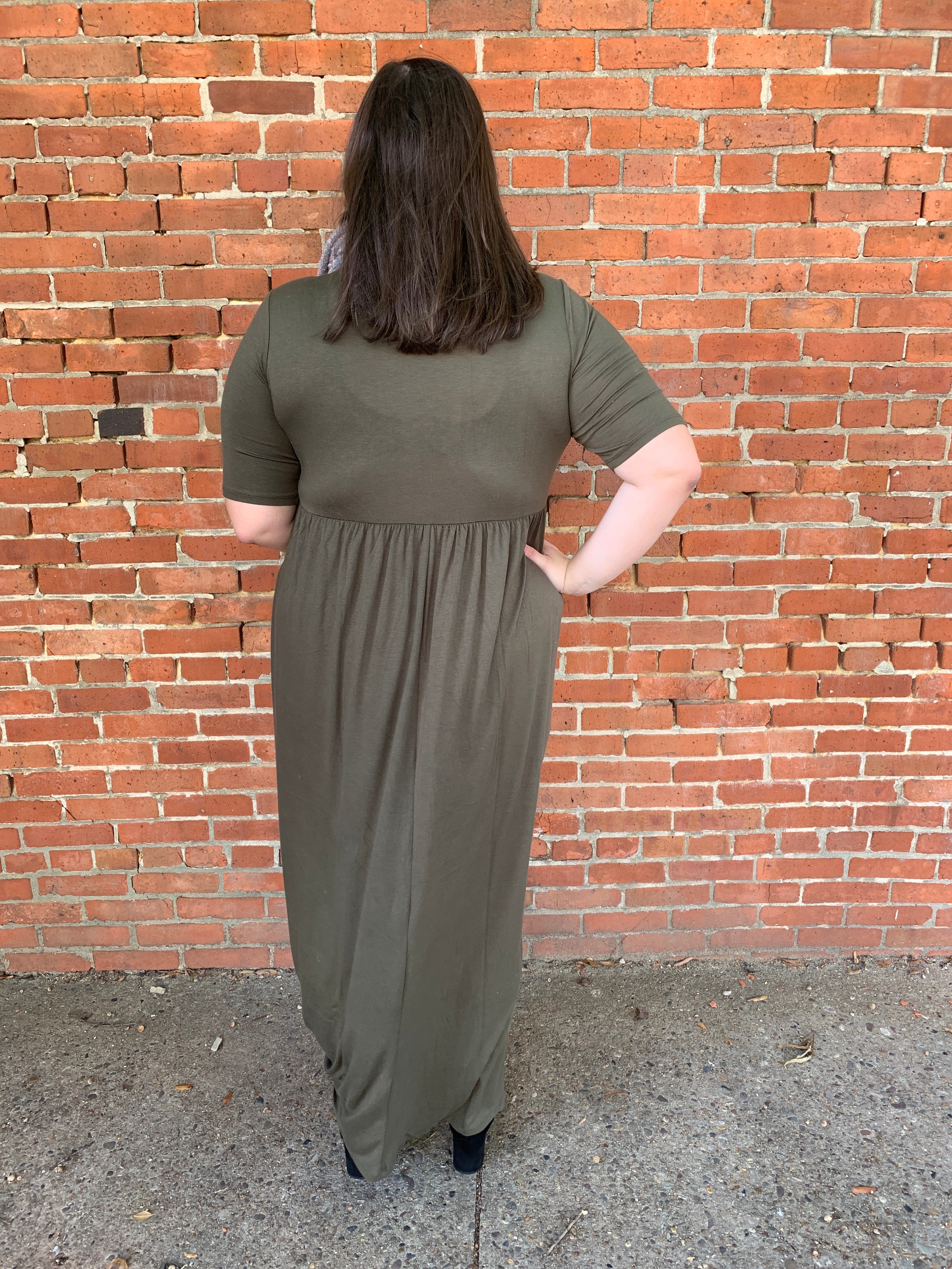 Bailey Maxi Dress in Olive