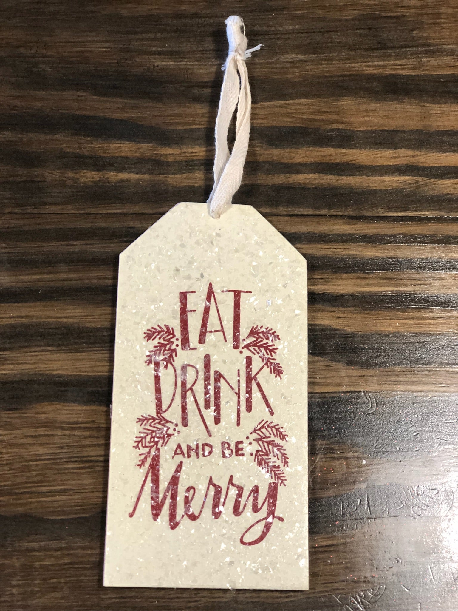 Eat, Drink, & Be Merry Bottle Tag