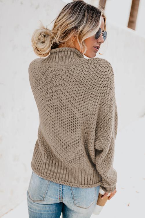 Claudia Knit Sweater In Khaki