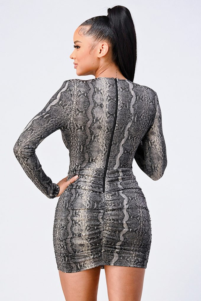 Aaliyah Python Dress