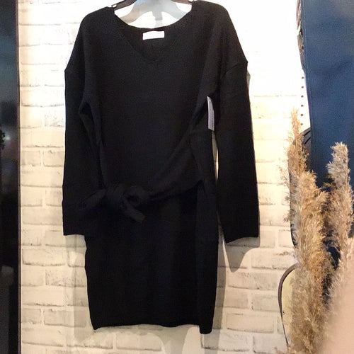 Swanson Sweater Dress in Black